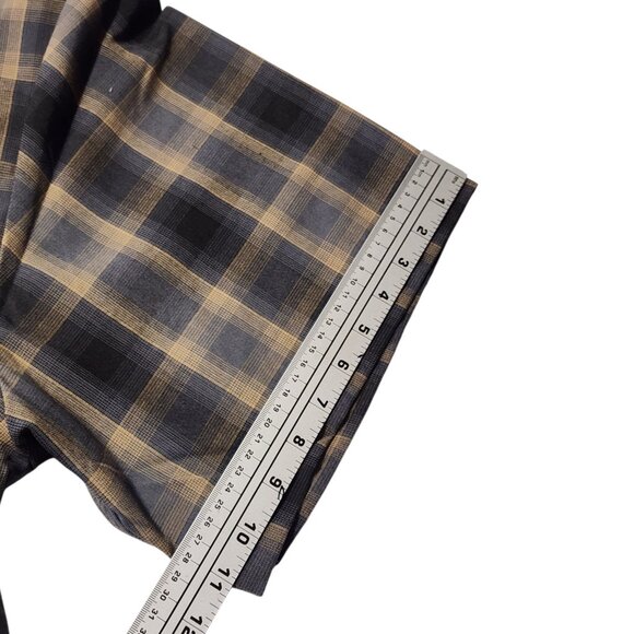 YAGO Men's Short Sleeve Plaid Button Down Shirt 5XL - Picture 4 of 8